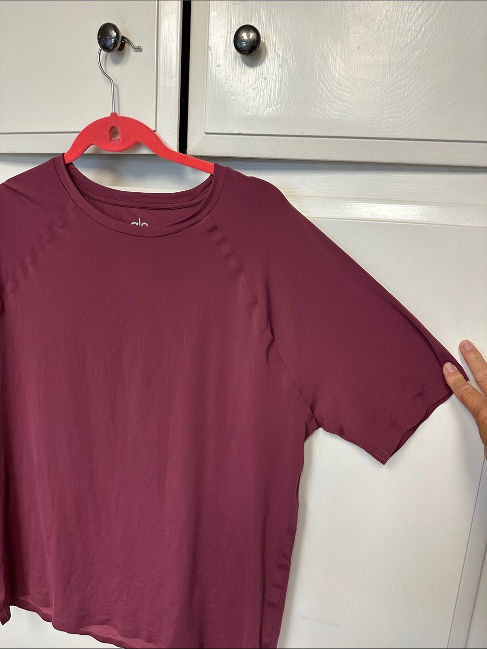 ALO Yoga Rose-Mauve Short Sleeve Active Tee